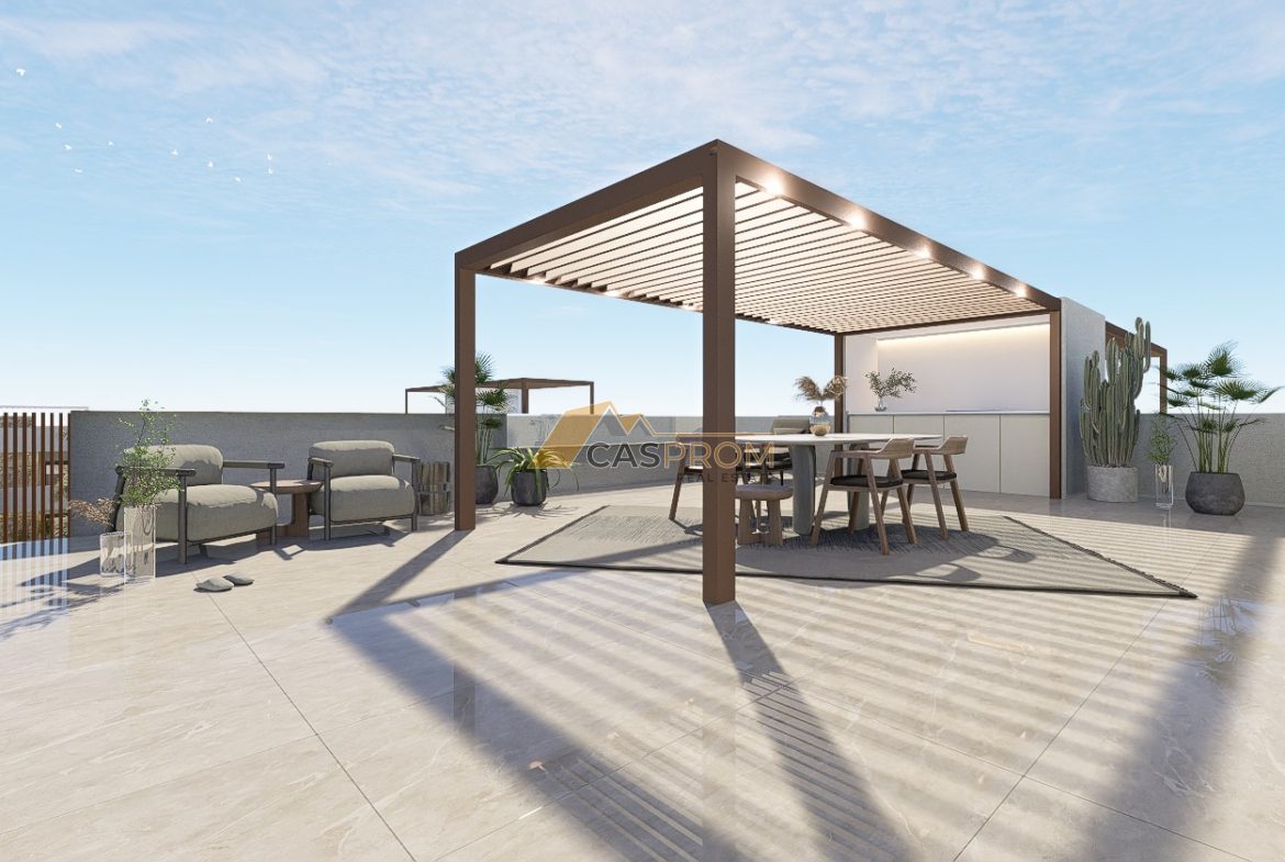 BUNGALOW DOLNY Z OGRODEM I BASENEM W PILAR DE LA HORADADA
