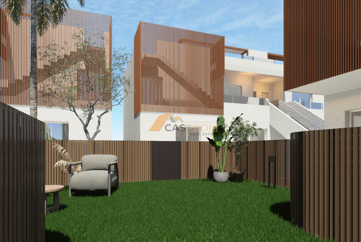 BUNGALOW DOLNY Z OGRODEM I BASENEM W PILAR DE LA HORADADA