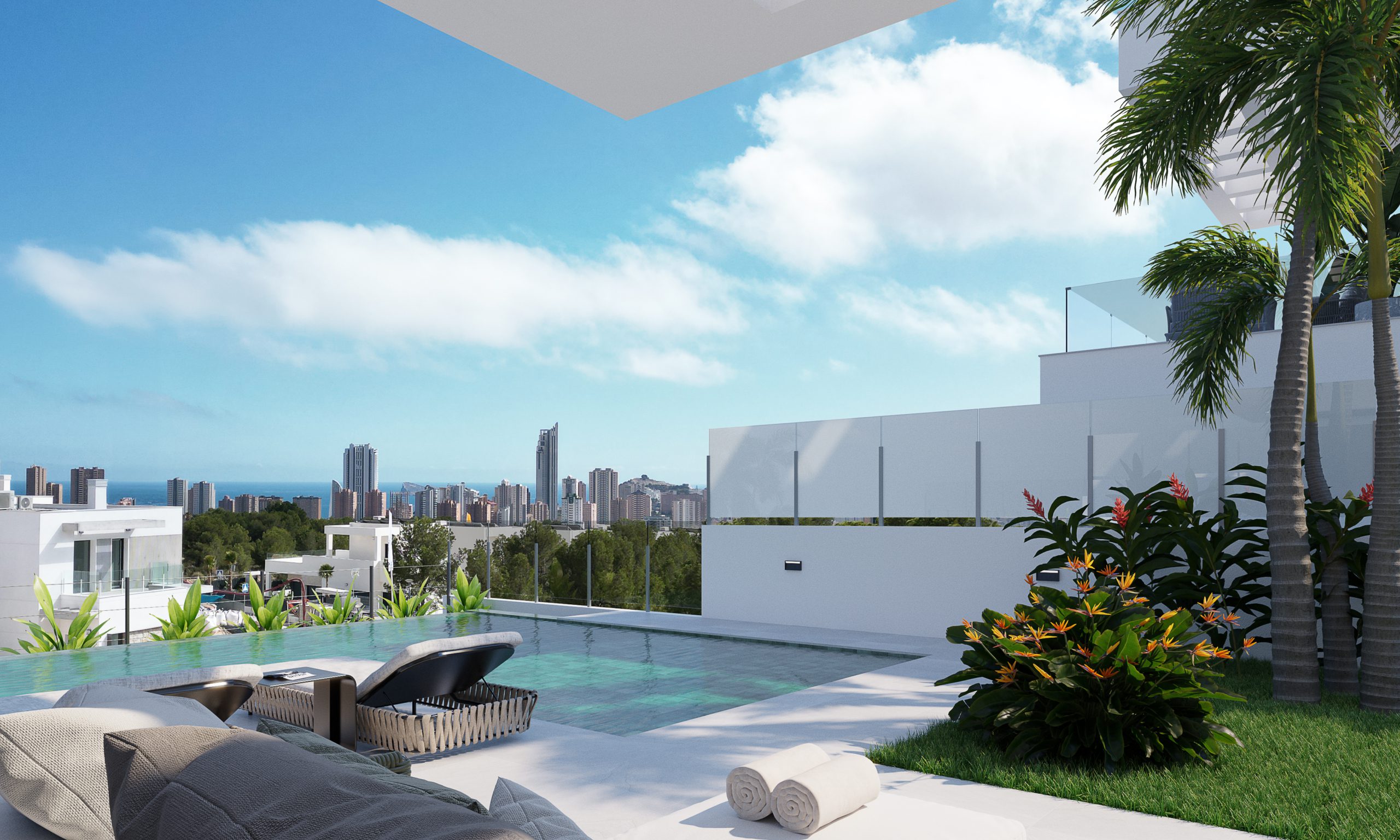 11_VISTA DESDE PORCHE (LUZ MURO PISCINA)