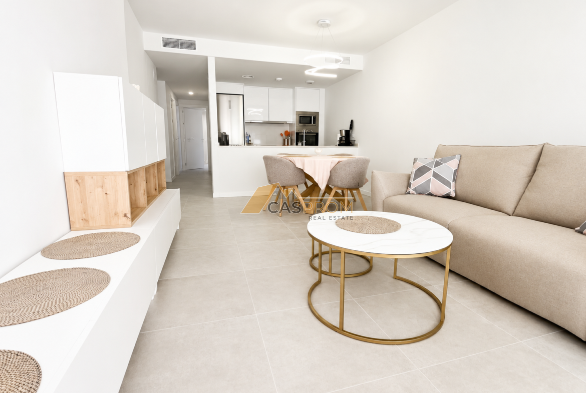 APARTAMENT NA PARTERZE Z DUŻYM TARASEM W NOWOCZESNEJ INWESTYCJI SEAGARDENS W CAMPOAMOR