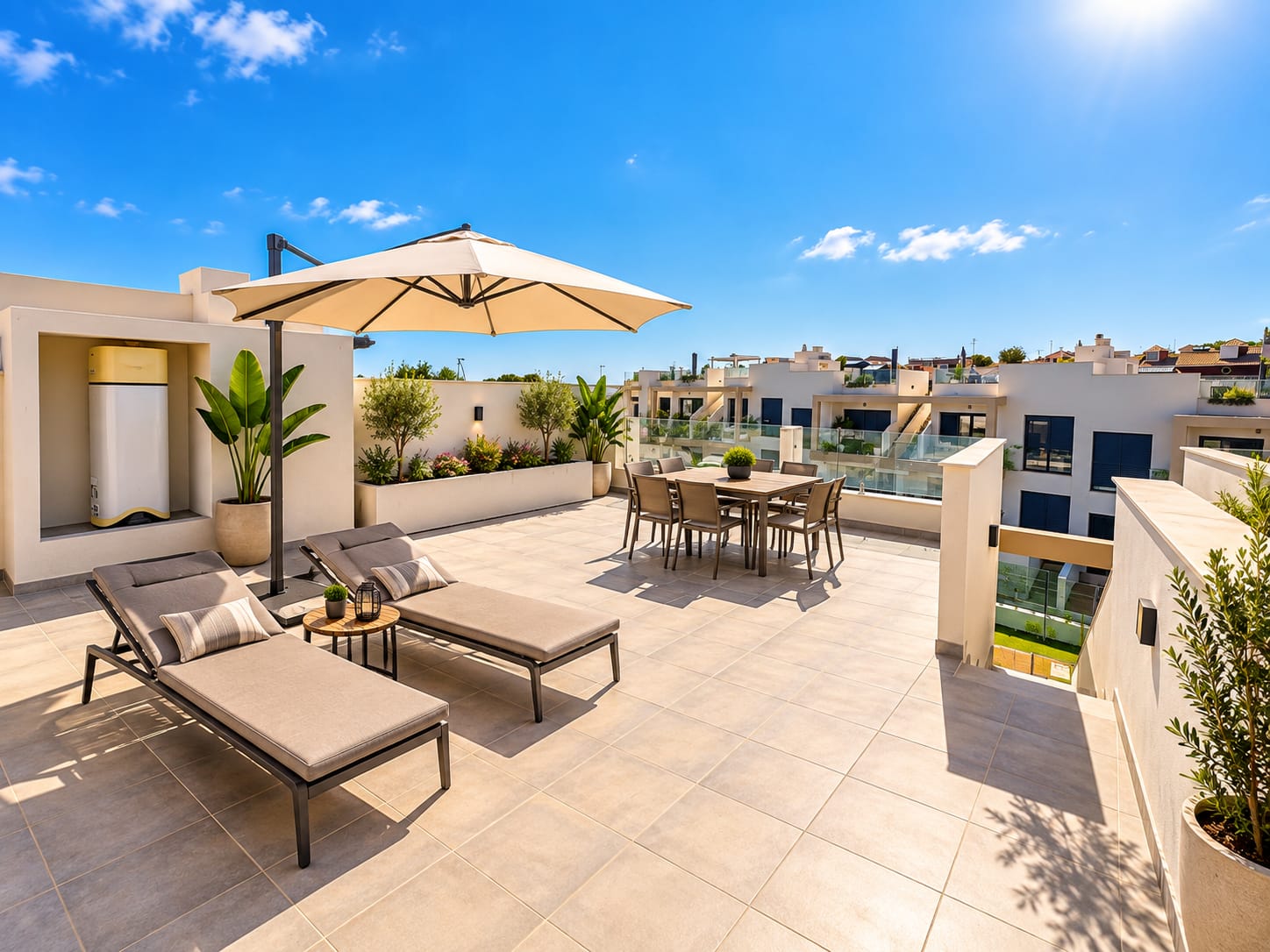 EKSKLUZYWNY GÓRNY BUNGALOW Z PRYWATNYM SOLARIUM W ORIHUELA COSTA