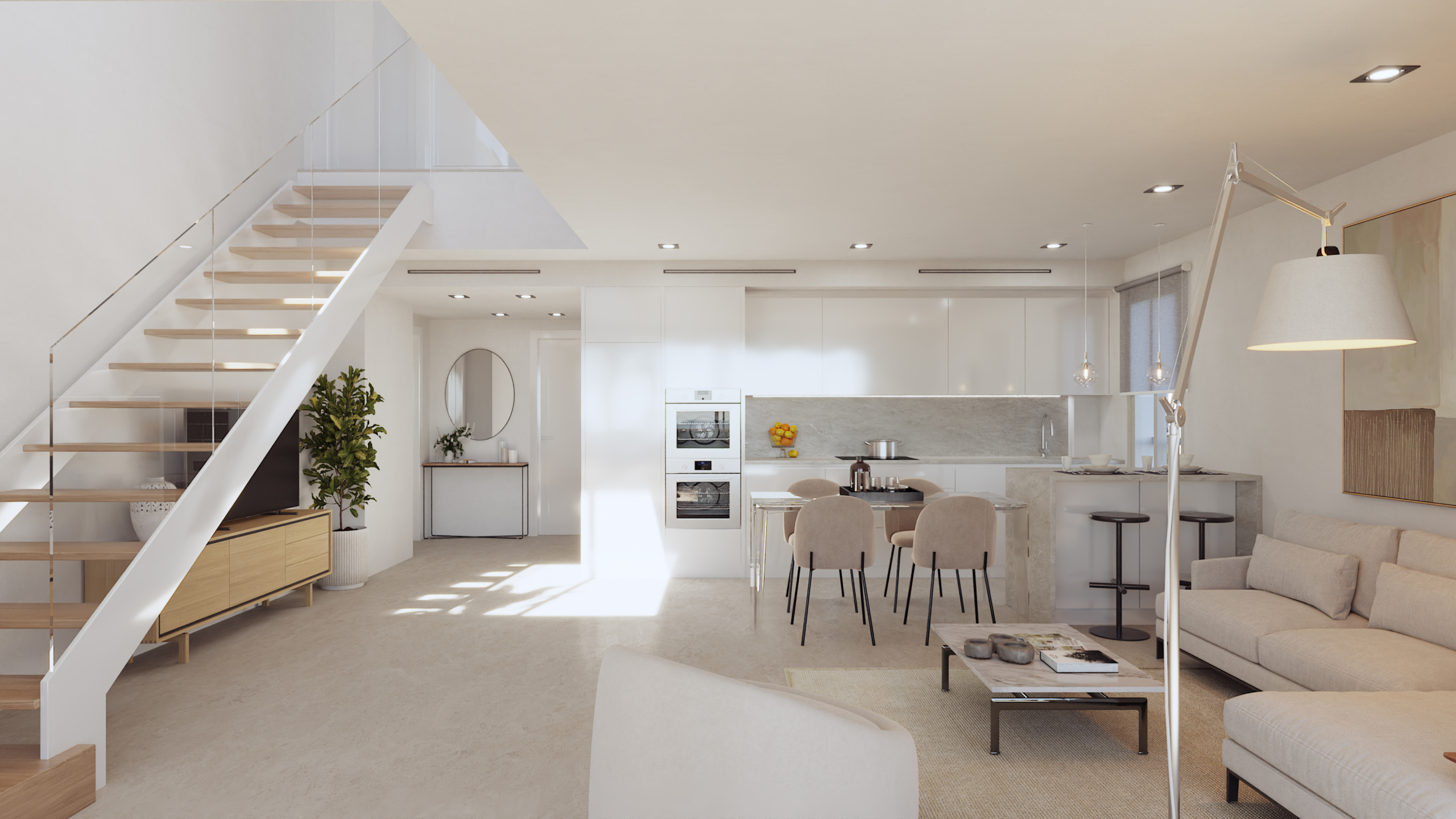 NOWOCZESNY APARTAMENT NA PARTERZE Z PRYWATNYM OGRODEM I WIDOKIEM NA MORZE W FINESTRAT