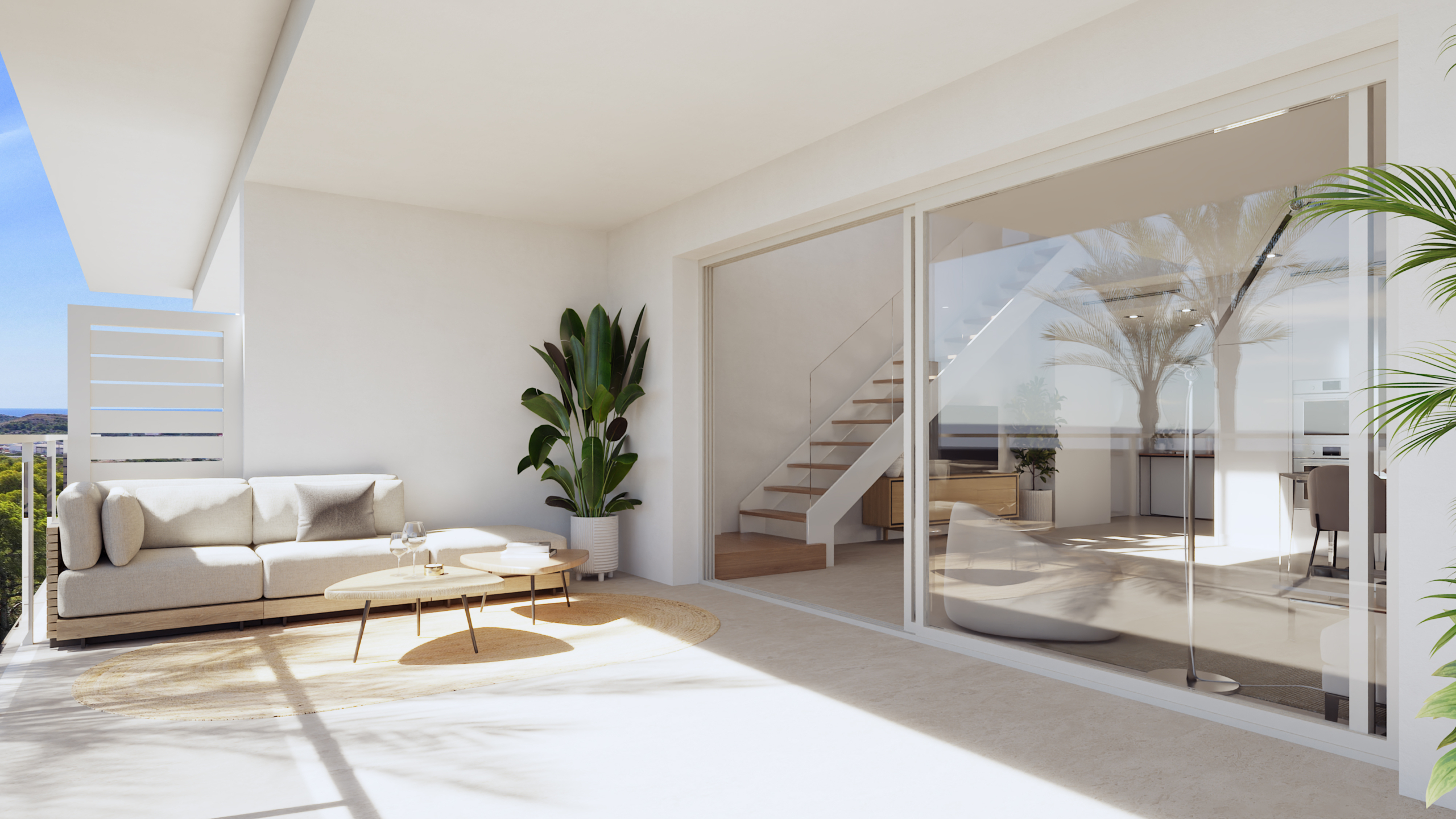 NOWOCZESNY APARTAMENT NA PARTERZE Z PRYWATNYM OGRODEM I WIDOKIEM NA MORZE W FINESTRAT