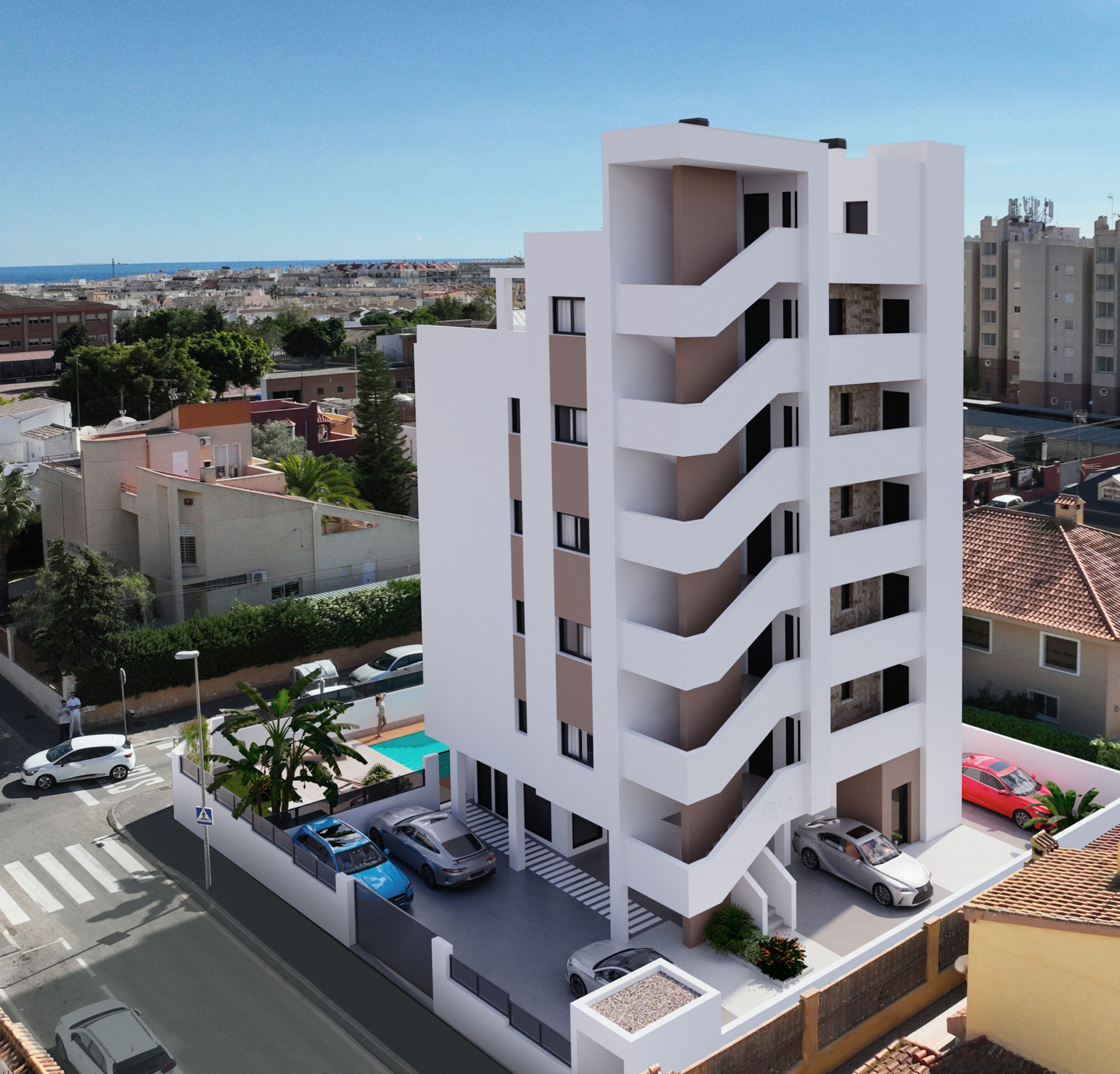 NOWOCZESNY APARTAMENT NA PIERWSZYM PIĘTRZE Z BASENEM W NUEVA TORREVIEJA