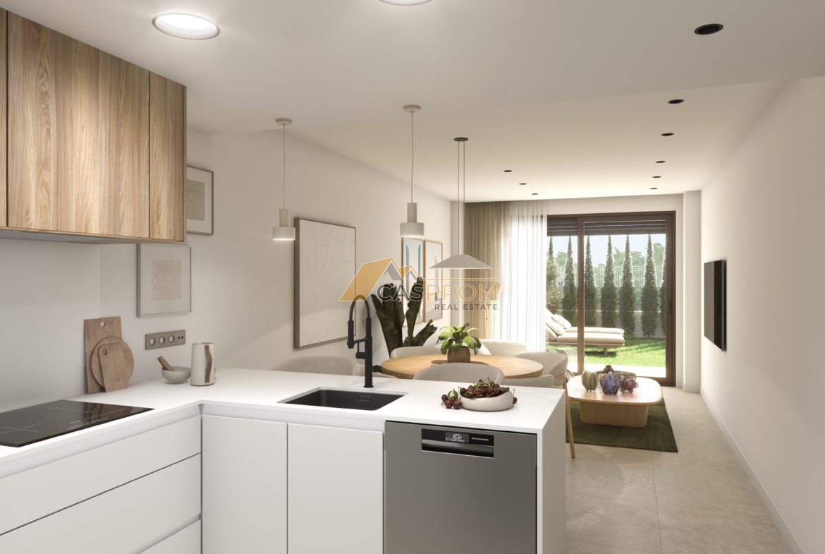 NOWOCZESNY APARTAMENT NA PARTERZE Z PRYWATNYM OGRODEM W GUARDAMAR DEL SEGURA 