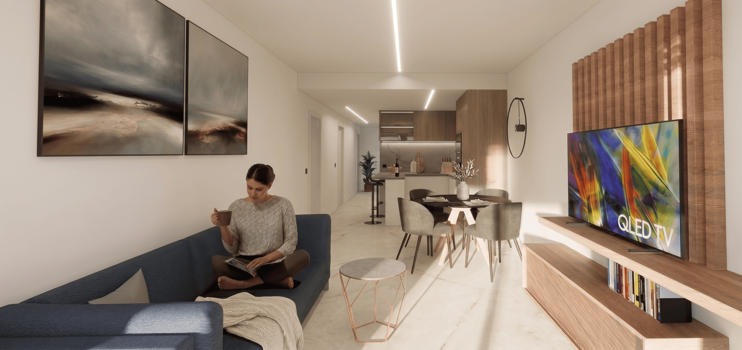 Oasis Garden Render11 NOWOCZESNY APARTAMENT NA PIERWSZYM PIĘTRZE W EL RASO