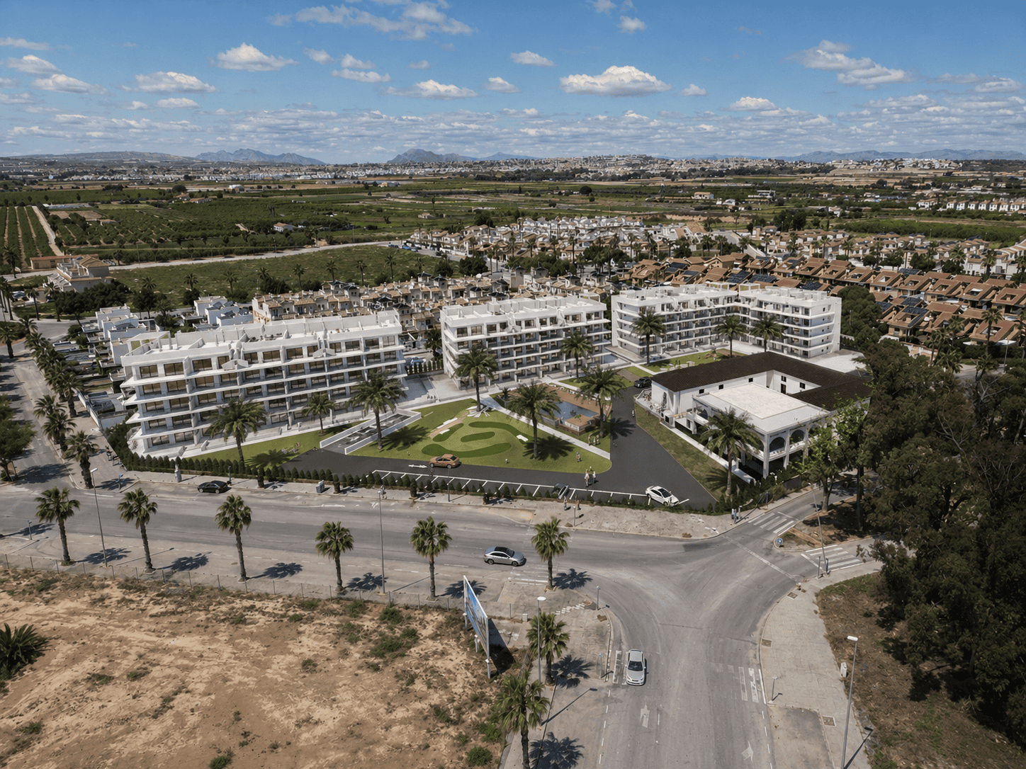 Oasis Garden Render3 NOWOCZESNY APARTAMENT NA PIERWSZYM PIĘTRZE W EL RASO