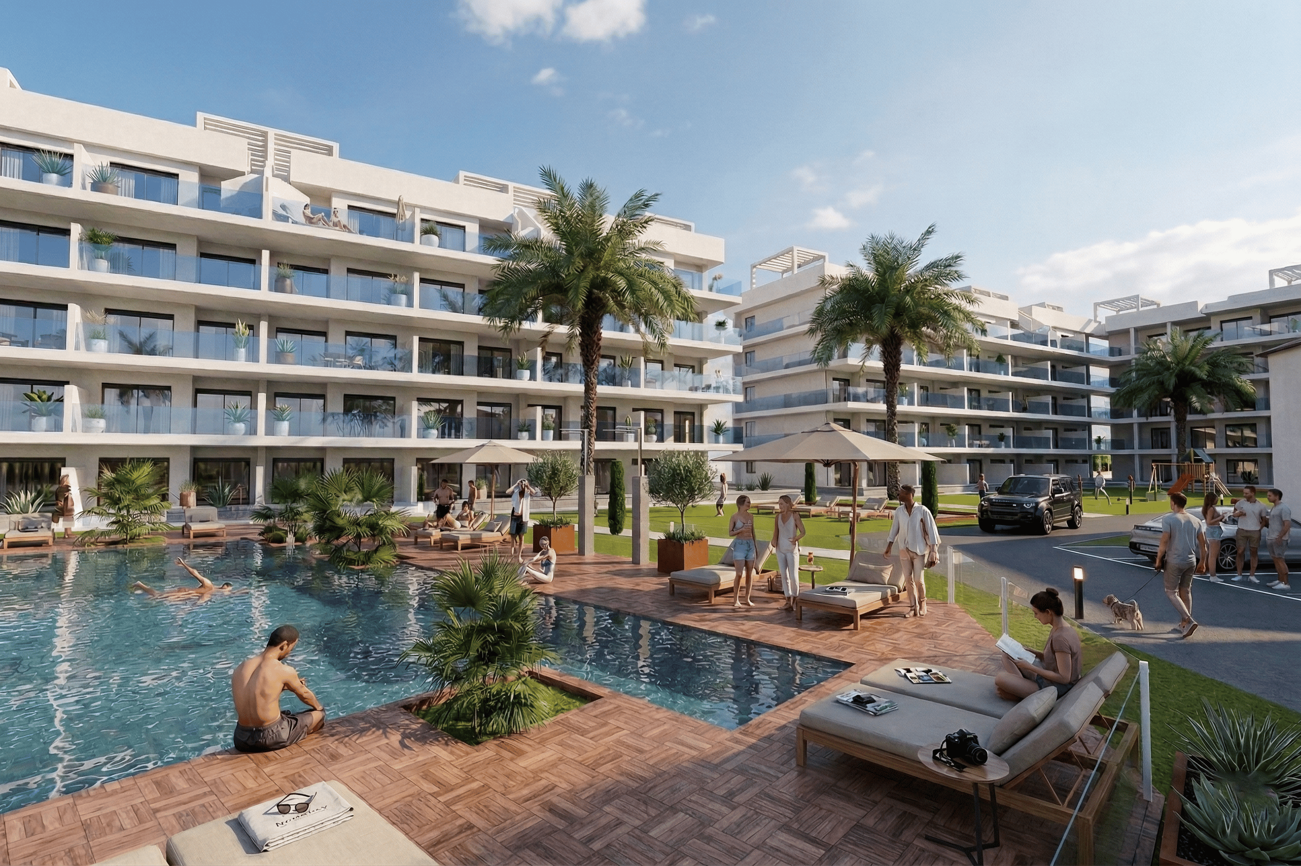 Oasis Garden Render7 NOWOCZESNY APARTAMENT NA PIERWSZYM PIĘTRZE W EL RASO